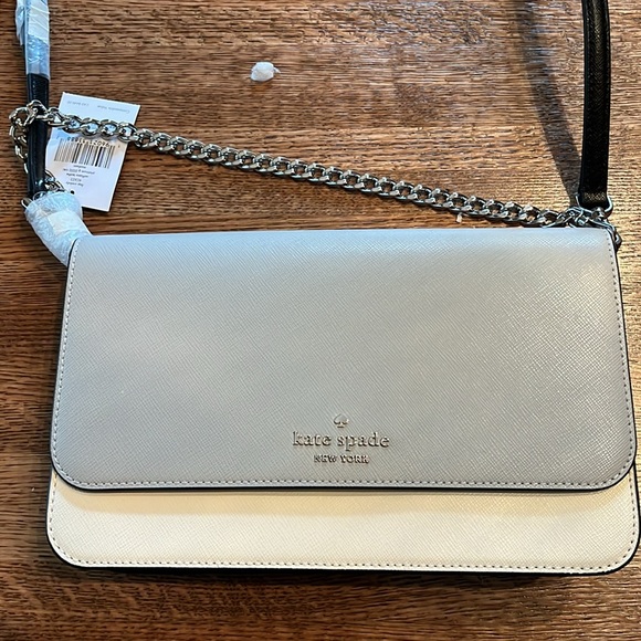 NWT Kate Spade Bag!  Beige and grey bag with tags. - Picture 2 of 7